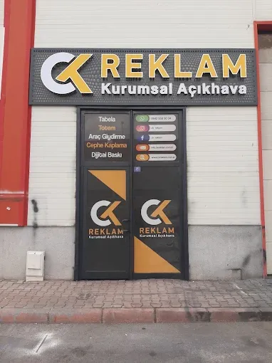 CK Reklam atölye girişi — Kayseri Kocasinan reklam üretim atölyesi