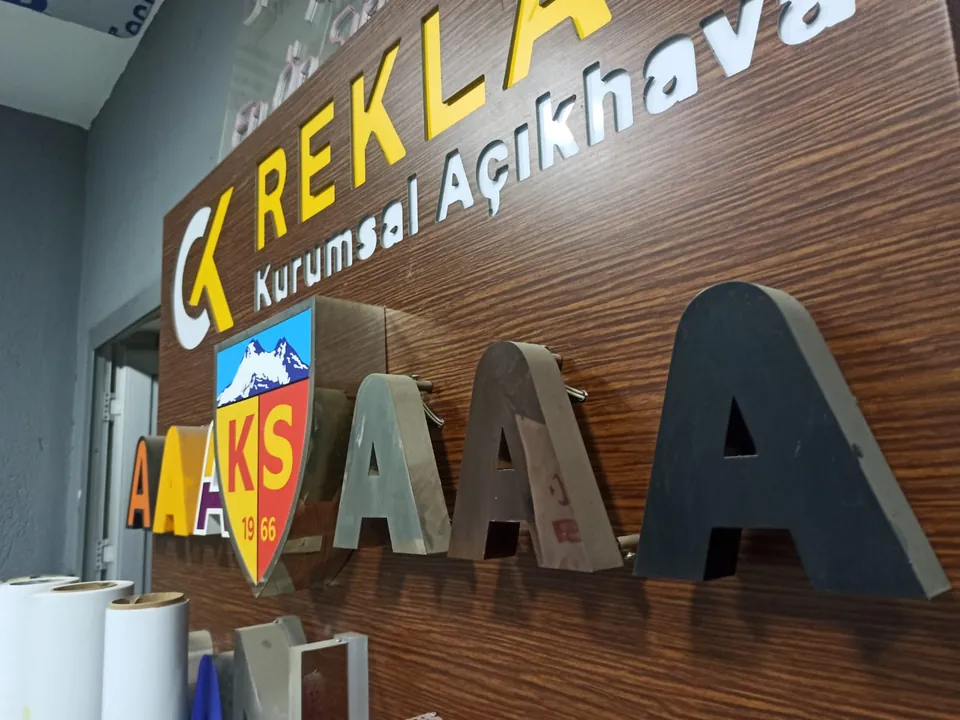 Kayseri Krom Harf örnek uygulama 5 — CK Reklam
